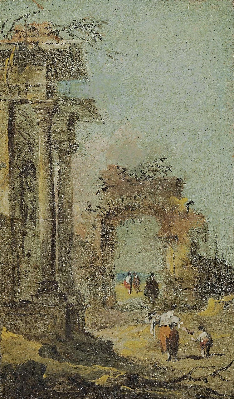 Capriccio con rovine e figure
